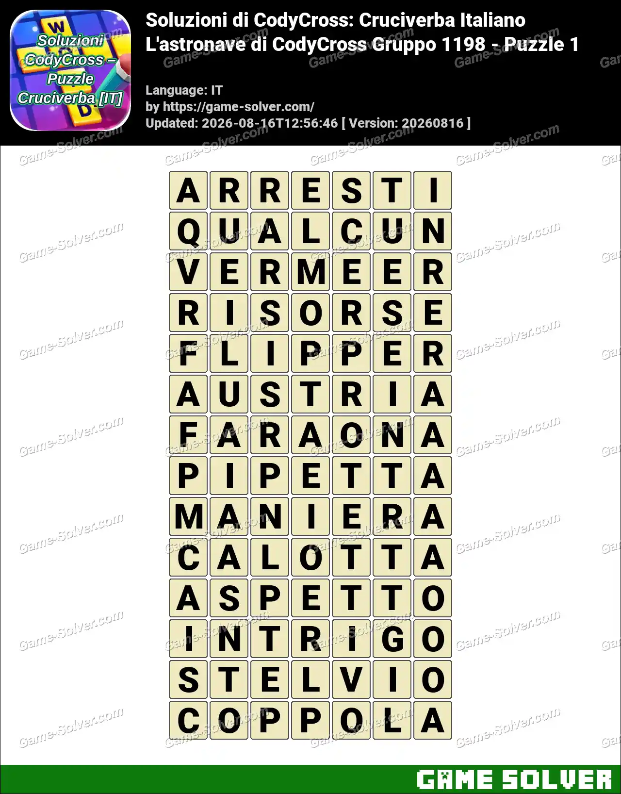 Soluzioni di CodyCross: Cruciverba Italiano L’astronave di CodyCross Gruppo 1198 – Puzzle 1